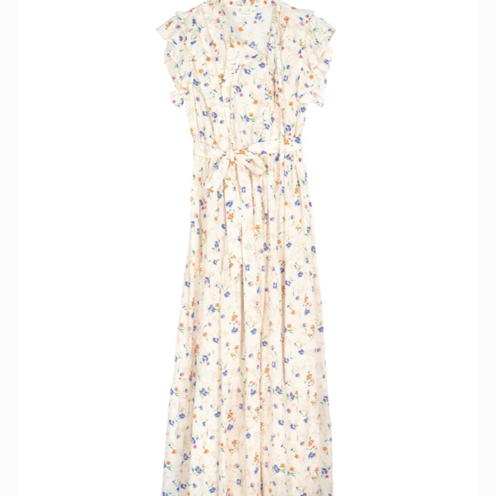 Dôen midi floral dress